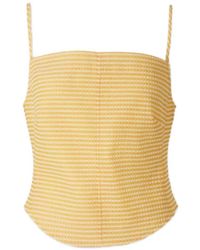 Jonathan Simkhai - Checkered-Print Tank Top - Lyst