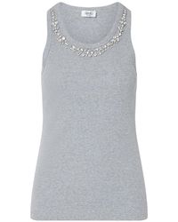 Liu Jo - T-Shirt With Jewel Decoration - Lyst