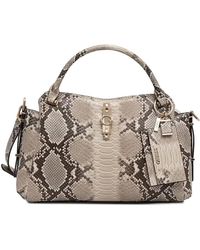 Guess - Yvonne Snakeskin-Effect Tote Bag - Lyst