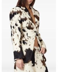 GIUSEPPE DI MORABITO - Cow-Print Single-Breasted Blazer - Lyst