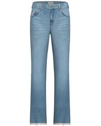 Marella - Jeans Met Franje Afwerking - Lyst