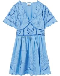 Claudie Pierlot - Vestido con cuello en V - Lyst
