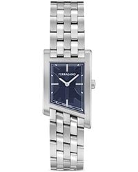 Ferragamo - Asymetrique Silver Bracelet Watch 39mm X 24mm - Lyst