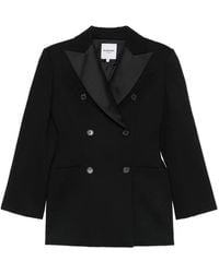LA PISCINE - Double-Breasted Sculpted Blazer - Lyst