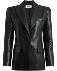 Balmain - Structured-Shoulder Lambskin Jacket - Lyst