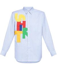 Comme des Garçons - Long-Sleeve Button-Up Shirt With Appliqué Detail - Lyst