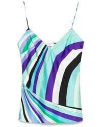 Emilio Pucci - Printed Silk Top - Lyst