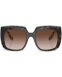 Dolce & Gabbana - New Print Oversize-Frame Sunglasses - Lyst