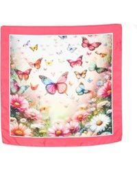 D'Aniello - Butterfly-Print Scarf - Lyst