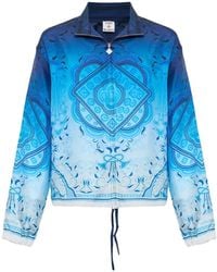 CASABLANCA - Gradient Egyptian Rug Silk Track Jacket - Lyst