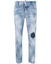 DSquared² Cropped Jeans - Blauw