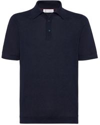 Brunello Cucinelli - Linen-Blend Polo Shirt - Lyst