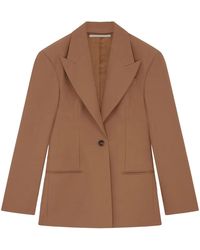 Stella McCartney - Moulded Wool Single-Breasted Blazer - Lyst
