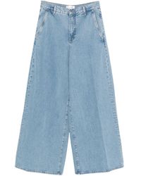 FRAME - The Drape Wide-Leg Jeans - Lyst