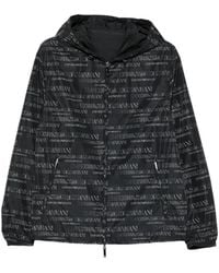 Emporio Armani - Veste Réversible À Motif De Logo - Lyst