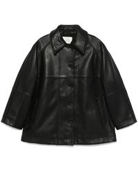 Studio Nicholson - Ridger Leather Coat - Lyst
