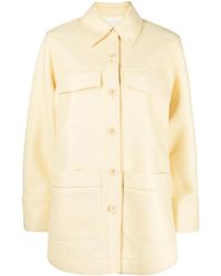 Rodebjer - Button-Up Virgin Wool Coat - Lyst
