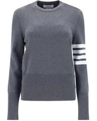 Thom Browne - 4-Bar Crew-Neck Jumper - Lyst