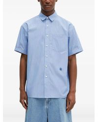 Adererror - Striped Short-Sleeve Shirt - Lyst
