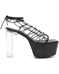 Rick Owens - 130Mm Web Platform Sandals - Lyst