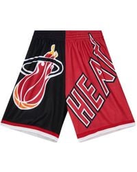 Mitchell & Ness - X Nba Miami Heat Big Face 5.0 Shorts - Lyst