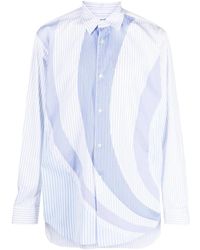 Comme des Garçons - Camisa con paneles a rayas - Lyst