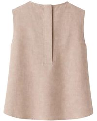 Gran Sasso - Pleat Sleeveless Top - Lyst