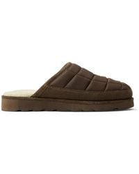 Polo Ralph Lauren - Quilted Shearling-Lined Slippers - Lyst