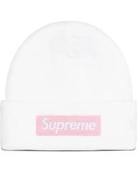 Supreme - X New Era Logo Beanie Hat - Lyst