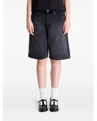 Daily Paper - Monogram-Pattern Denim Shorts - Lyst