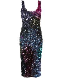Cynthia Rowley - Sequin-embellished Sleeveless Midi Dress - Lyst