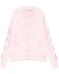 Joshua Sanders - Smiley-Face V-Neck Cardigan - Lyst