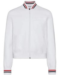 Thom Browne - Browne 65 Intarsia-Knit Bomber Jacket - Lyst