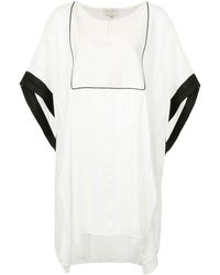 Zeus+Dione Loom detailed kaftan - Blanc