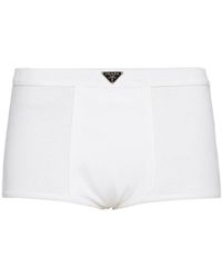 Prada - Logo-plaque Boxer Shorts - Lyst