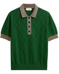 Pringle of Scotland - Argyle-Textured Polo Top - Lyst