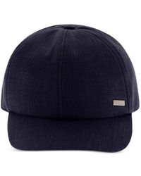 Herno - Gorra De Lino Con Detalle Del Logo - Lyst