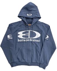 Bottega Desires - Logo-Patch Full-Zip Hoodie - Lyst