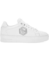 Philipp Plein - Crystal-Embellished Low-Top Sneakers - Lyst