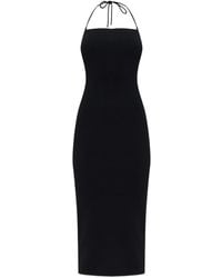 Cult Gaia - Halterneck Ribbed Midi Dress - Lyst