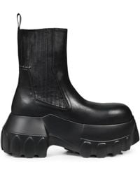 Rick Owens - Beatle Mega Tractor Elasticated-Side Chunky-Sole Boots - Lyst