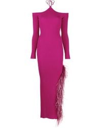 GIUSEPPE DI MORABITO - Tie-Neck Midi Dress - Lyst