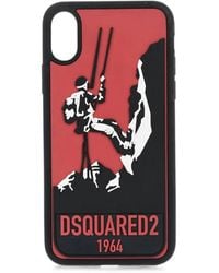 DSquared² - Logo-Print Hiker-Motif Iphone X Cover - Lyst