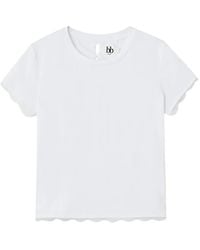 B+ AB - T-Shirt À Bords Festonnés - Lyst