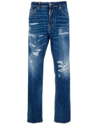 DSquared² - 642 Gerafelde Jeans - Lyst