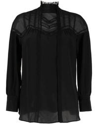Shiatzy Chen - Blouse Met Vlakken Van Tule - Lyst