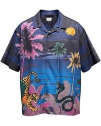 Ksubi - Camicia Moonlight Diner Con Stampa Grafica - Lyst