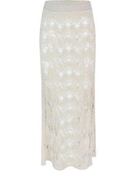 A PAPER KID - Knitted Midi Skirt - Lyst