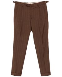 Berwich - Pinstripe Pleated Trousers - Lyst