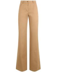 Alberta Ferretti - High-Waisted Flared Trousers - Lyst